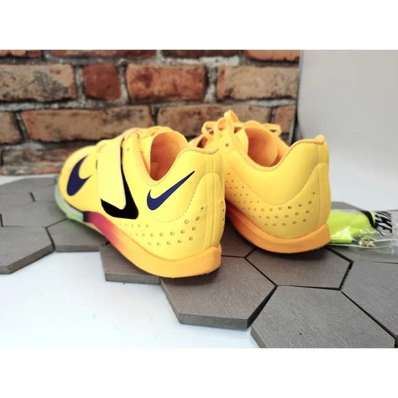 Nike Air Zoom LJ Elite Long Jump Track Shoes Citron Gold Men's Sz 11 W/ spikes
